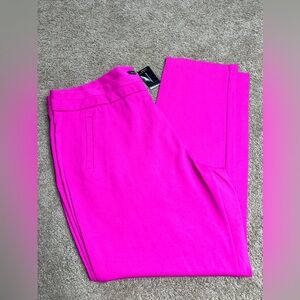 Ashley Stewart Fuchsia Straight Leg Pants